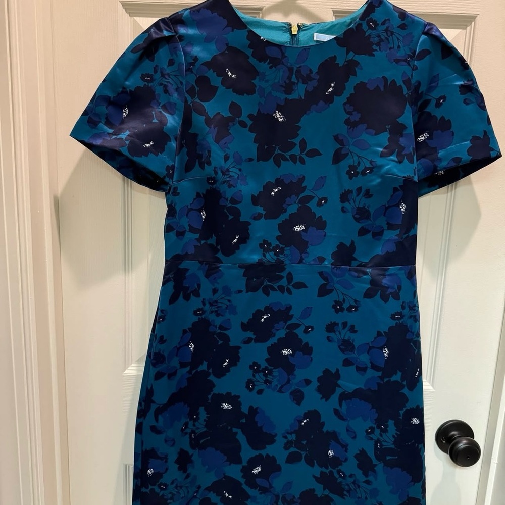 Draper James Satin Floral Dress
